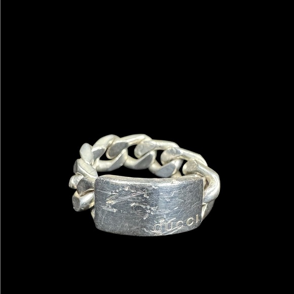Gucci Jewelry - Gucci Silver Chain Ring Band